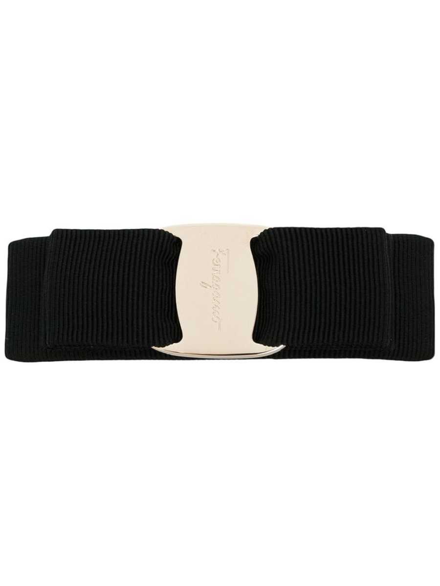 Black fabric Vara hair clip