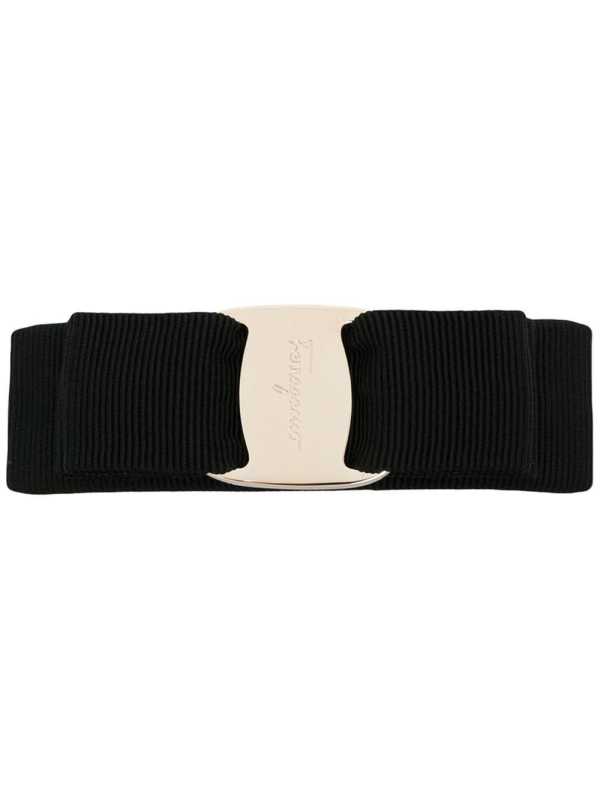 Black fabric Vara hair clip