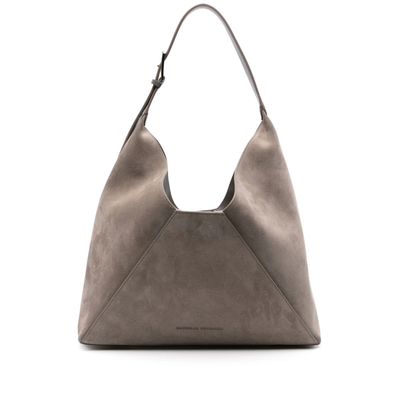 Brunello Cucinelli Suede Shoulder Bag