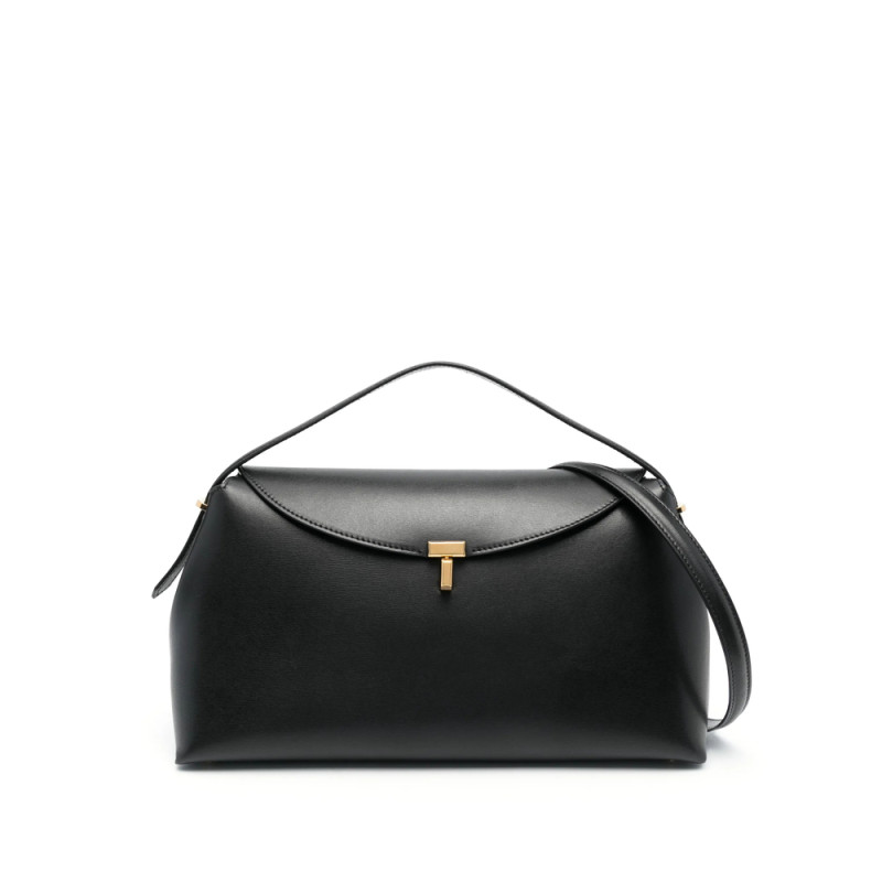 Toteme T-Lock Leather Shoulder Bag