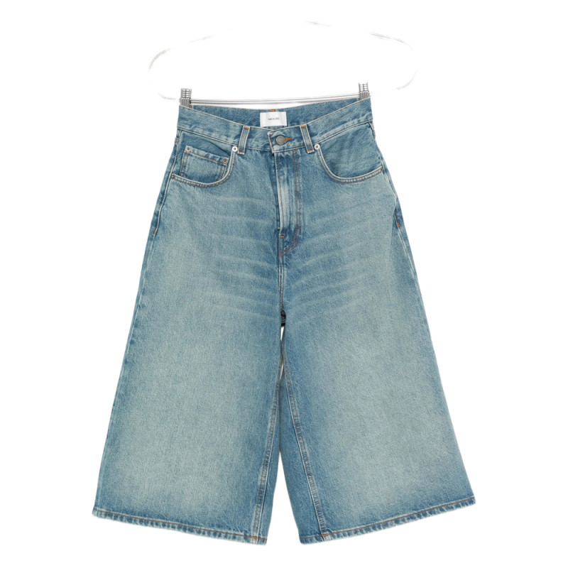 Haikure Cotton Denim Shorts