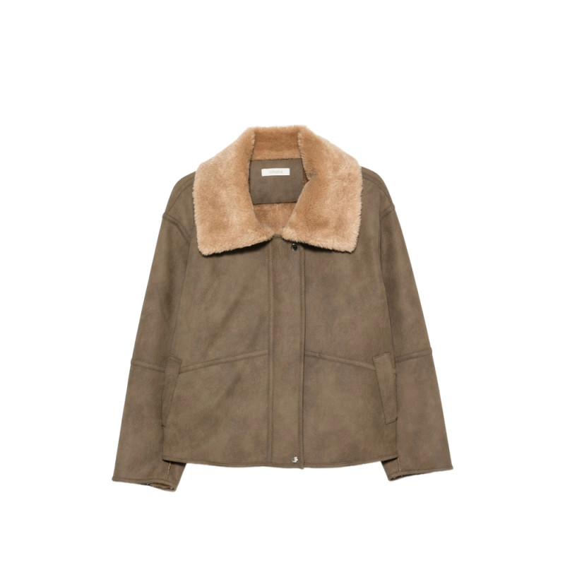 Jc Sophie Faux-shearling-collar Jacket