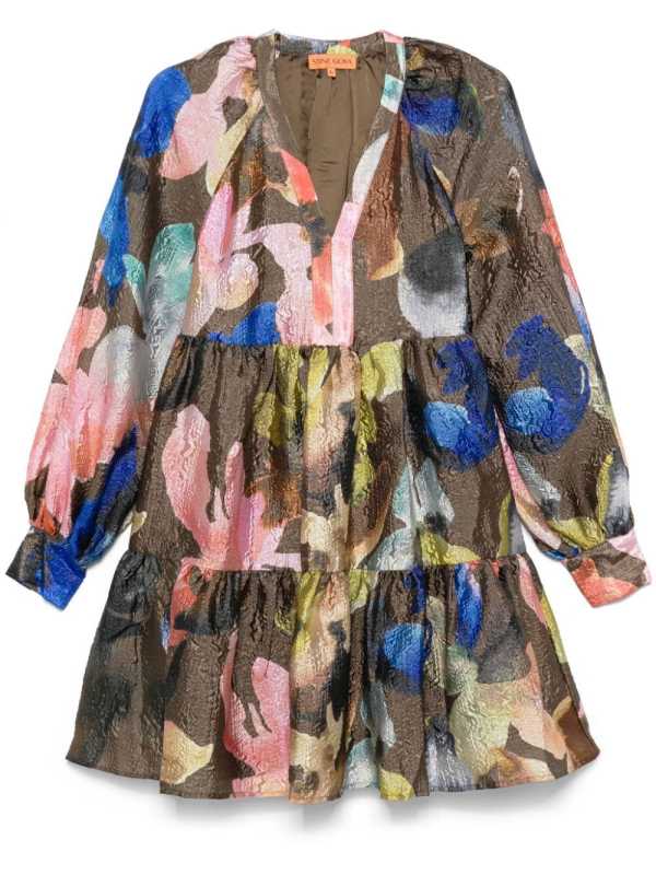 Aquarelle Garden-print dress