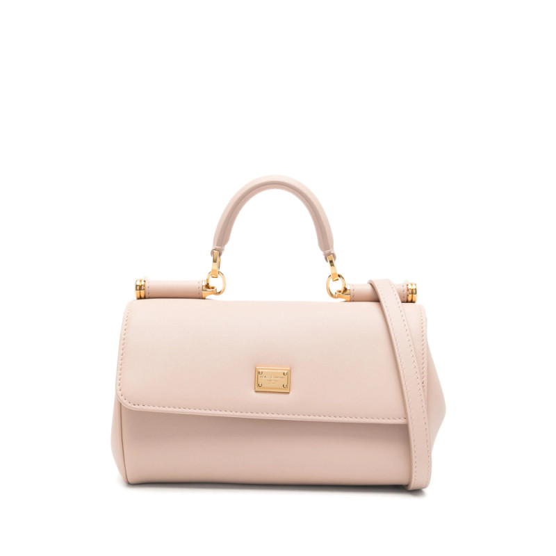 Dolce & Gabbana My Sicily Flap Leather Tote Bag