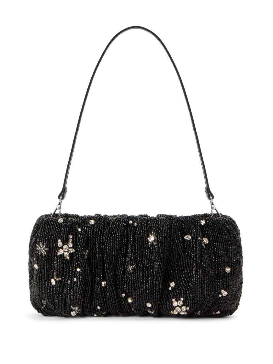Bean bead-embellished shoulder bag
