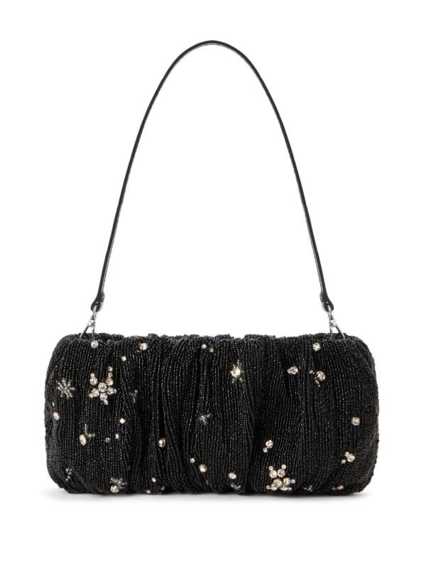 Bean bead-embellished shoulder bag