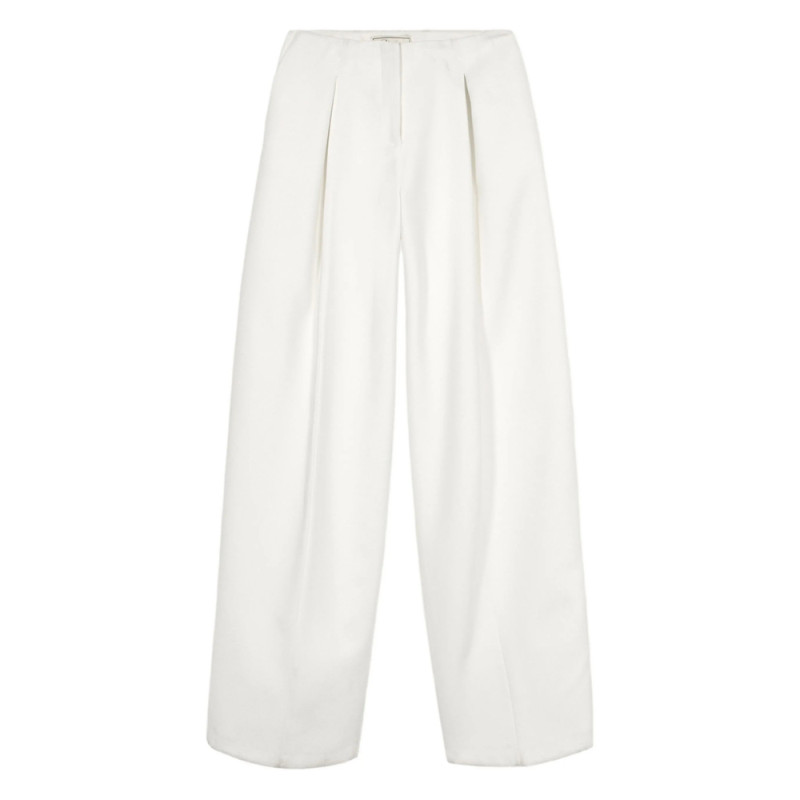Blumarine Pleated Wide-leg Trousers