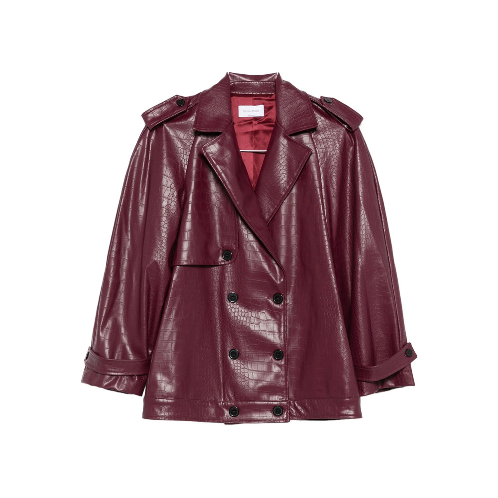 The Nina Studio Double-breasted Leather Jacket