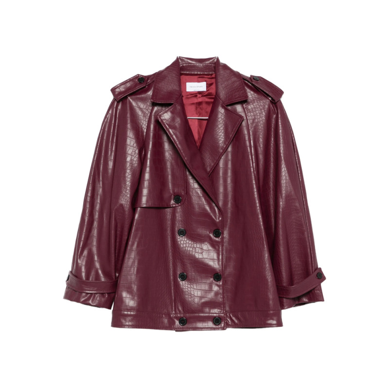 The Nina Studio Double-breasted Leather Jacket