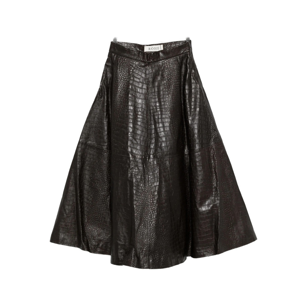 Rohe Leather A-line Skirt