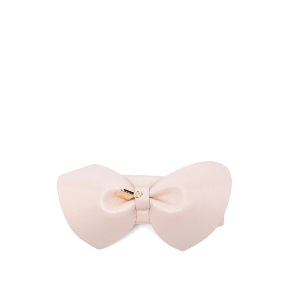 Ferragamo Bow-detail Leather Hair Clip
