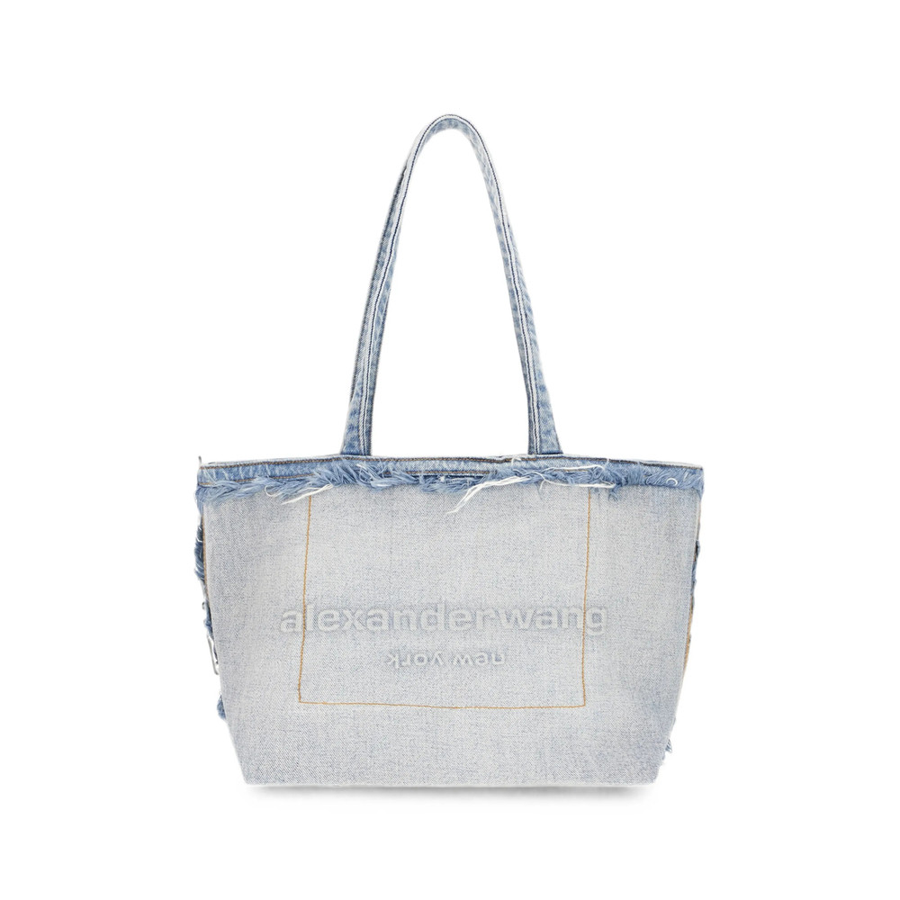 Alexander Wang Logo-embossed Frayed Tote Bag