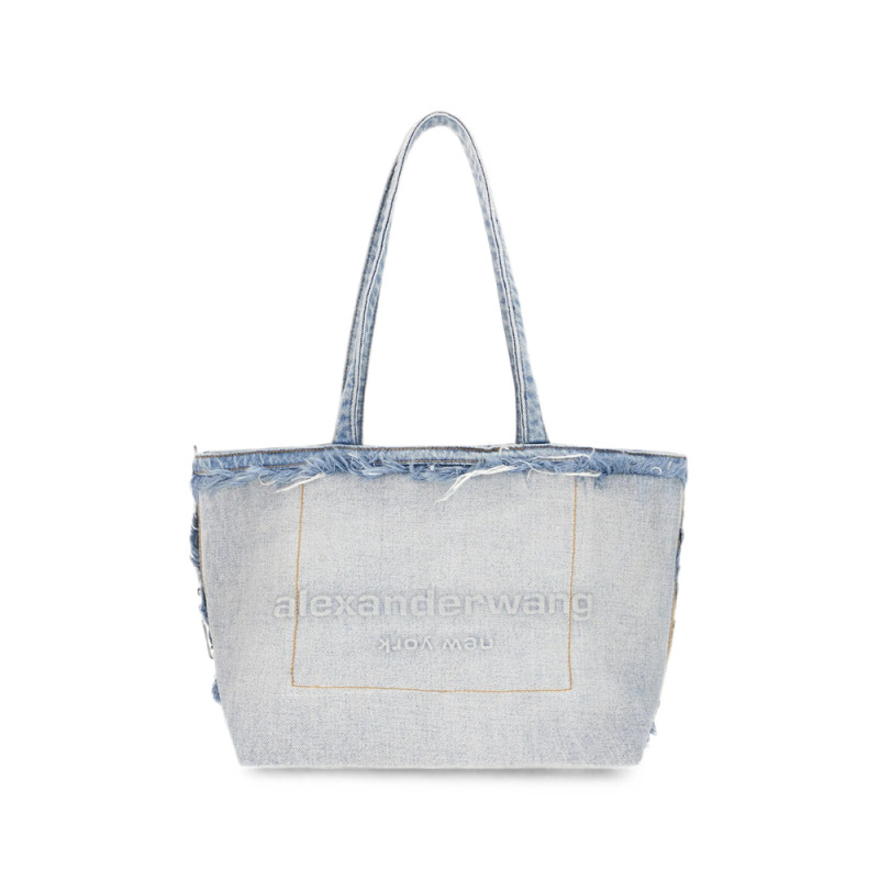 Alexander Wang Logo-embossed Frayed Tote Bag