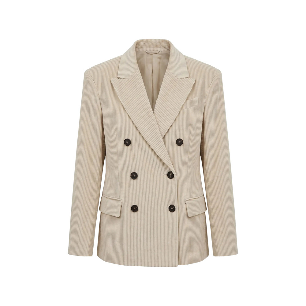 Brunello Cucinelli Double-breasted Corduroy Blazer