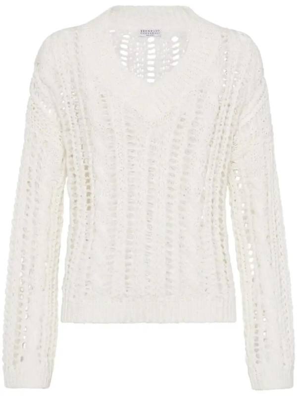 open-knit sweater
