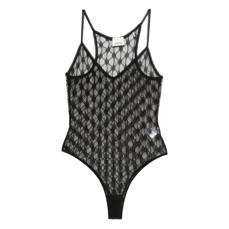 Isabel Marant Geometric-pattern Lace Bodysuit