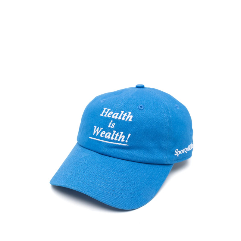 Sporty & Rich Health Is Wealth Embroidered Baseball Cap