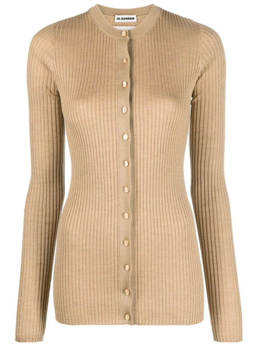 crew-neck ribbed jumper