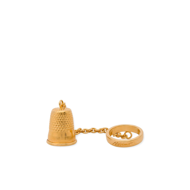 Moschino Thimble-charm Ring