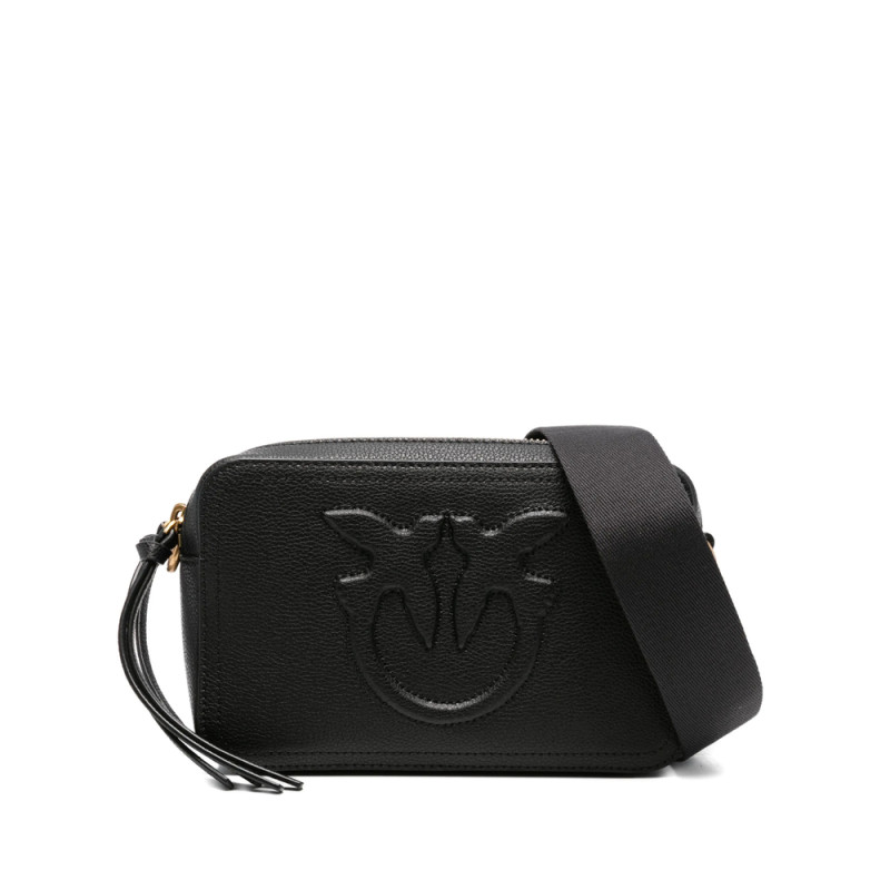 Pinko Carrie Embossed-logo Calf-leather Cross-body Bag