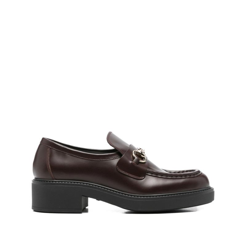 Gucci 45mm Horsebit-detail Leather Loafers