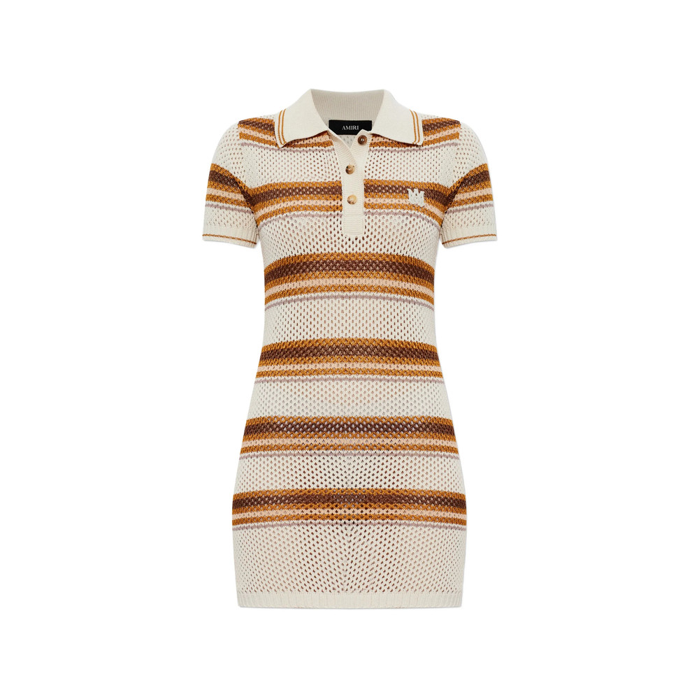Amiri Striped Knitted Mini Dress