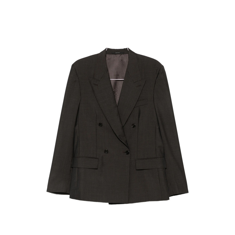 Gucci Pinstriped Double-breasted Jacket