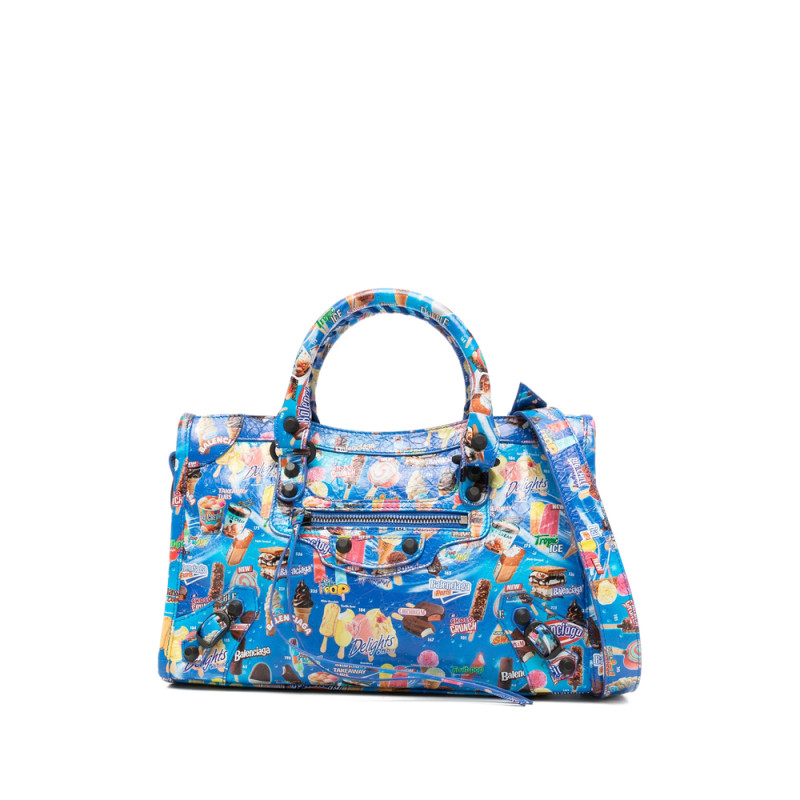 Balenciaga Le City Printed Top-handle Tote Bag