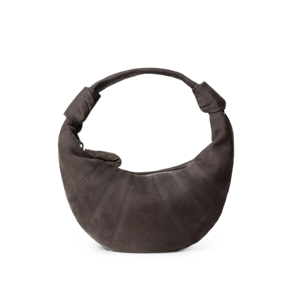Lemaire Mini Fortune Croissant Bag In Alpaca Nubuck