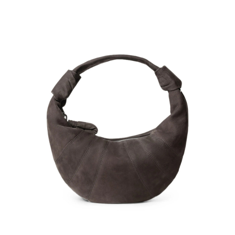 Lemaire Mini Fortune Croissant Bag In Alpaca Nubuck