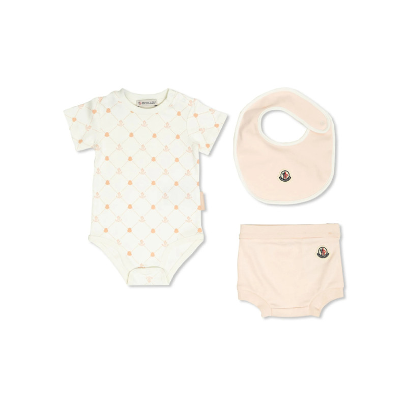 Moncler Monogram Logo Babygrow Set