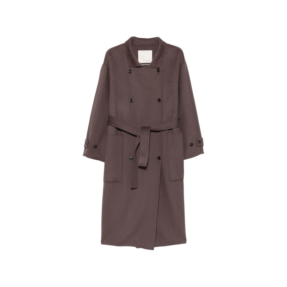 Eleh Double-breasted Belted Coat