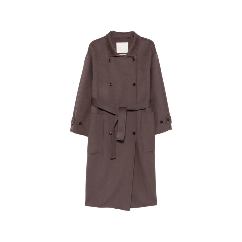 Eleh Double-breasted Belted Coat