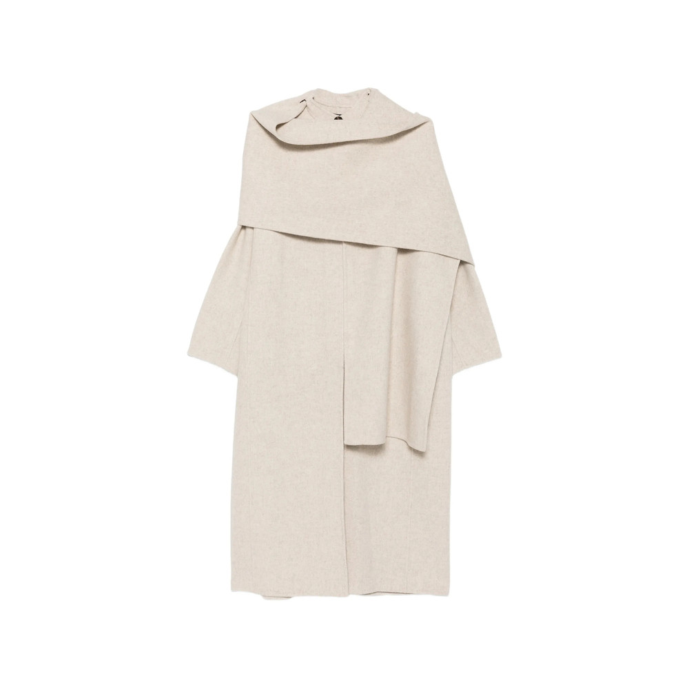 Soeur Scarf-detail Longline Coat