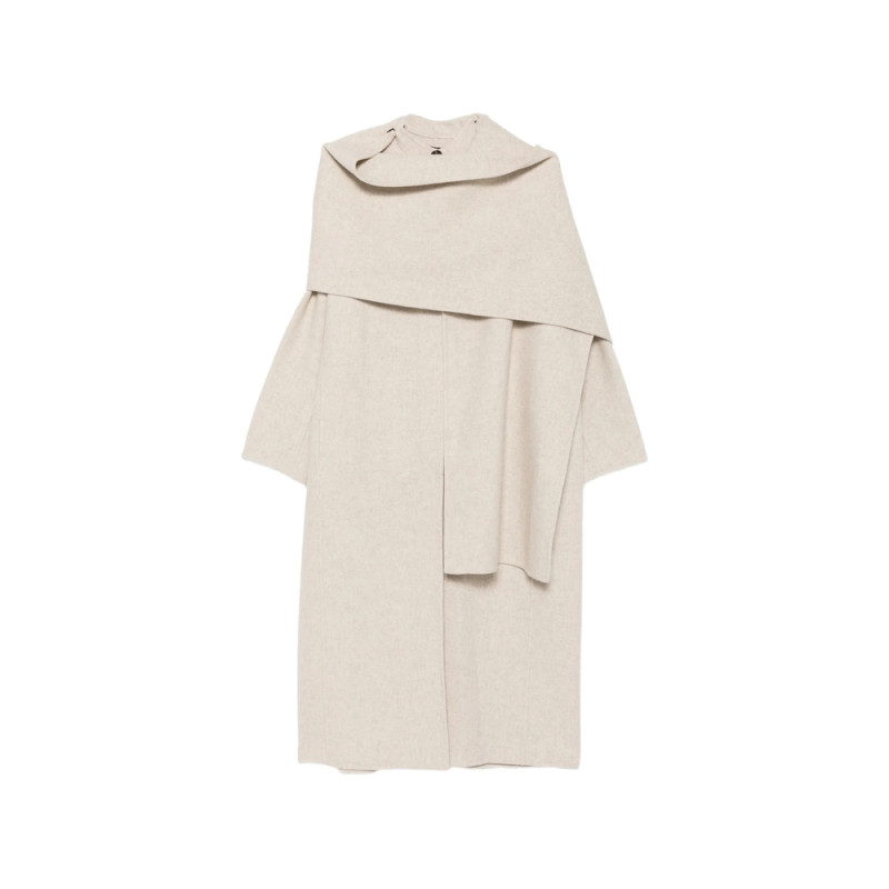 Soeur Scarf-detail Longline Coat