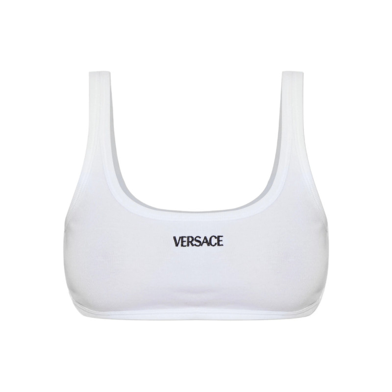 Versace Underwear Logo-embroidered Bra