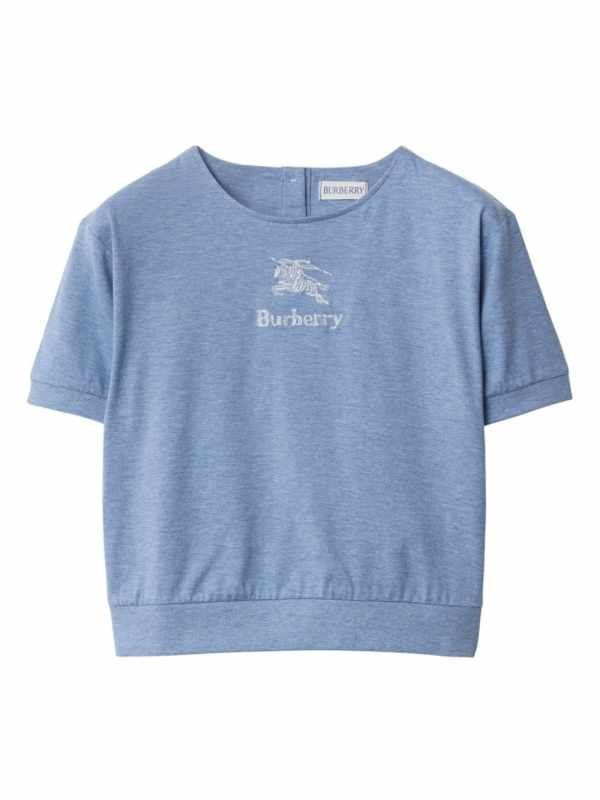 logo-embroidered cotton T-shirt