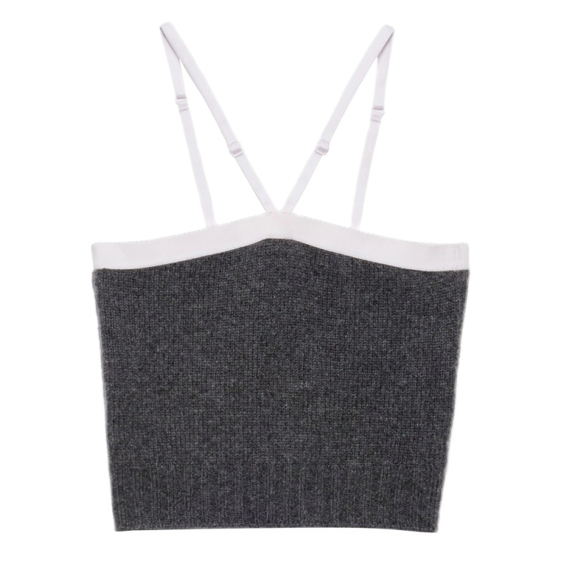 Prada Adjustable Ribbed-knit Top