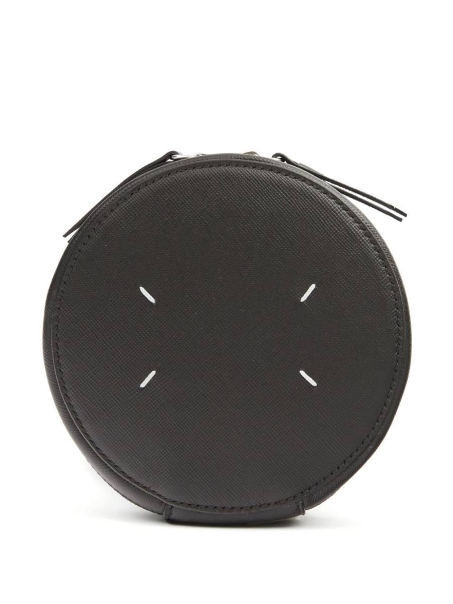 micro Circle leather shoulder bag