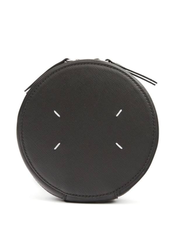 micro Circle leather shoulder bag