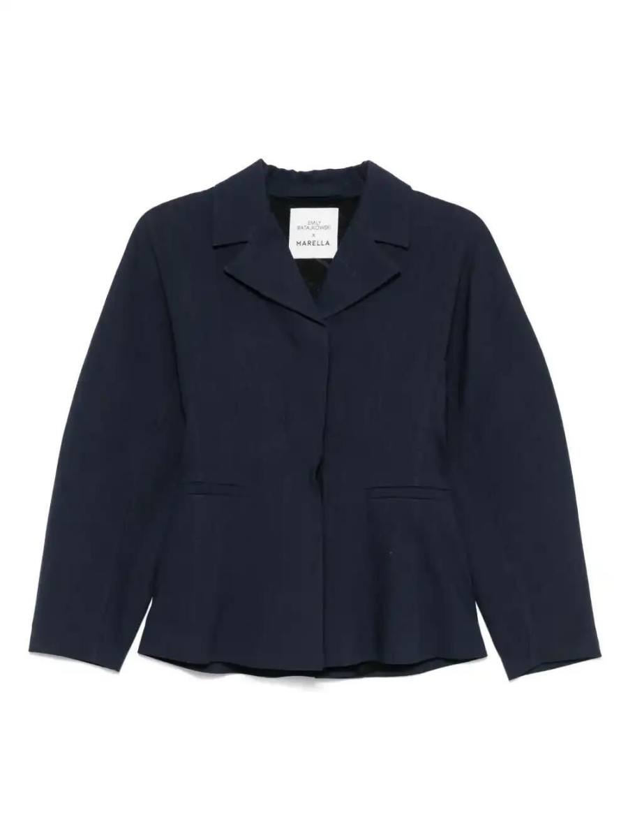 x Emily Ratajkowski Rpunded blazer