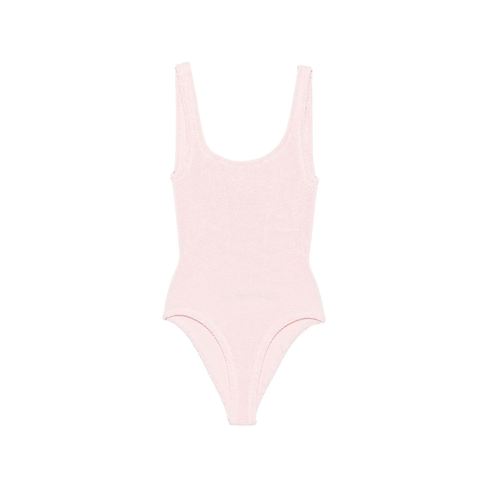 Hunza G Crinkle-effect Square-neck Swimsuit