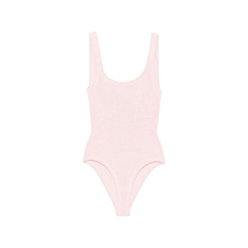 Hunza G Crinkle-effect Square-neck Swimsuit