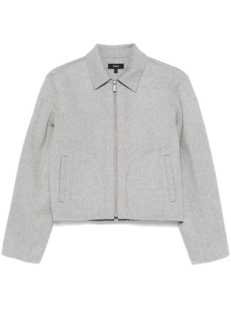 mélange-effect jacket
