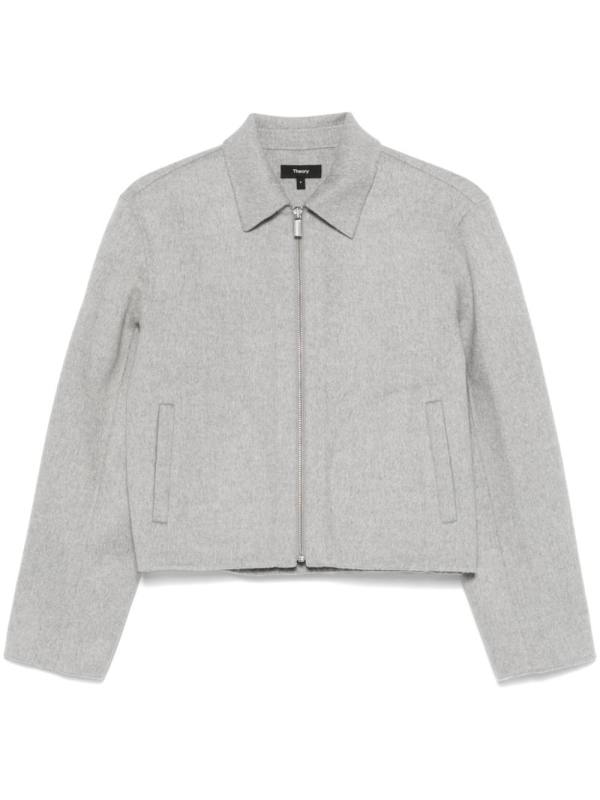 mélange-effect jacket