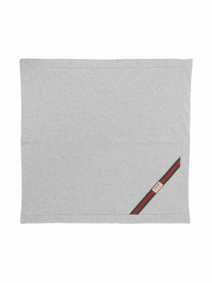 Web-stripe cotton blanket