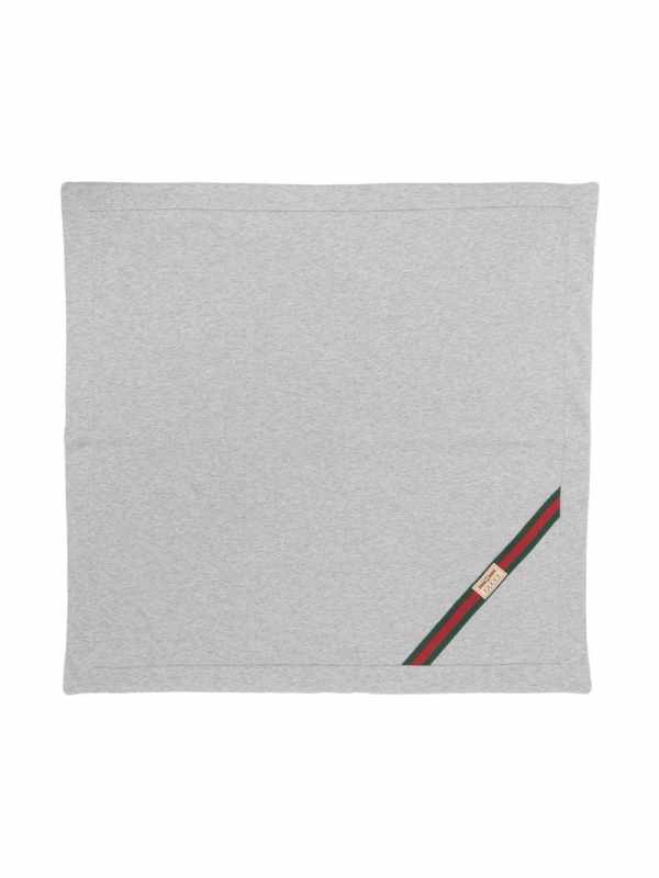 Web-stripe cotton blanket