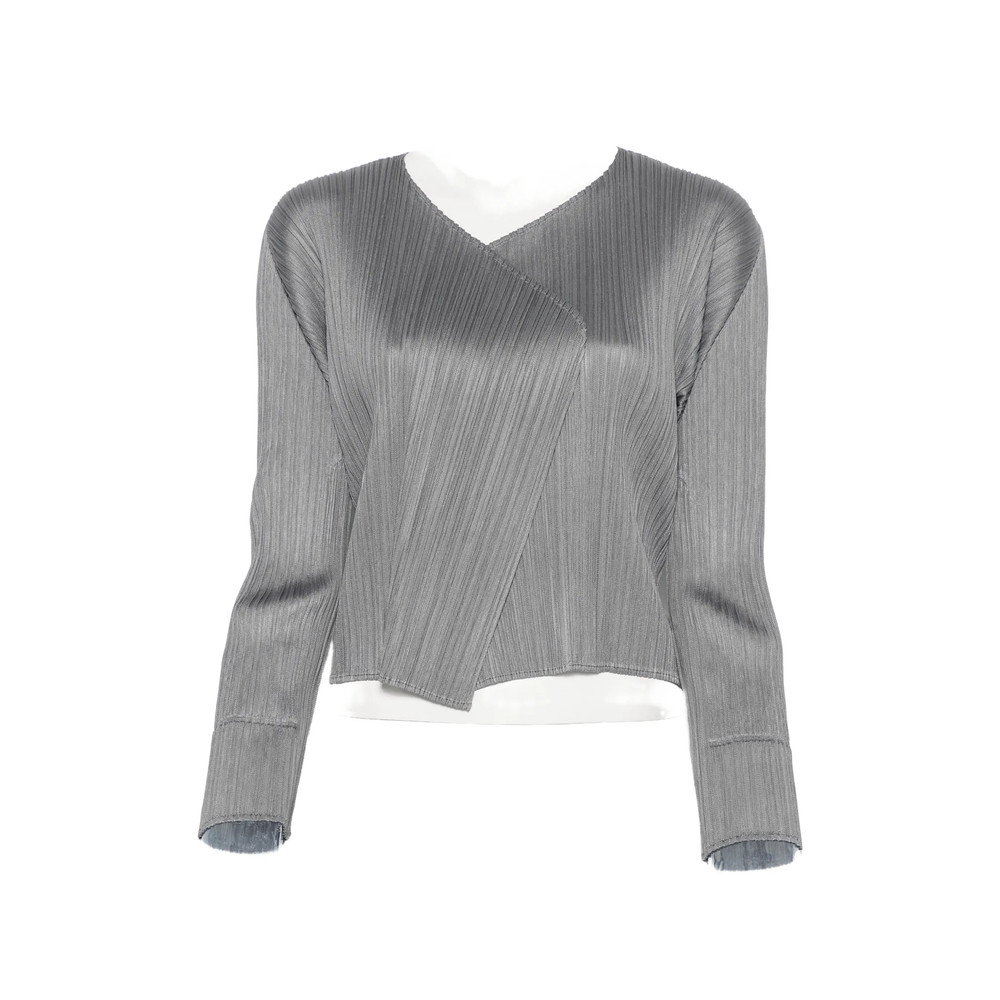 Pleats Please Pleated Long-sleeve Jacket