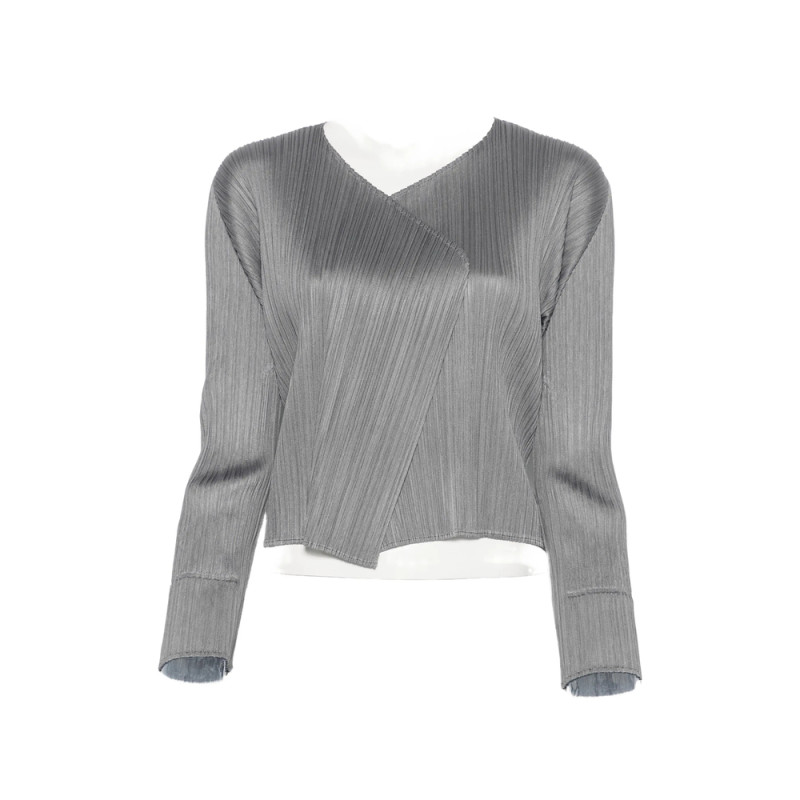 Pleats Please Pleated Long-sleeve Jacket