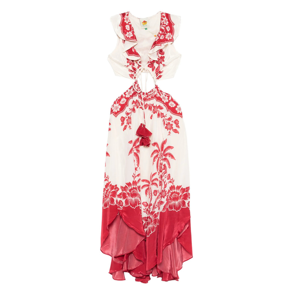 Farm Rio Floral Ruffled Dress